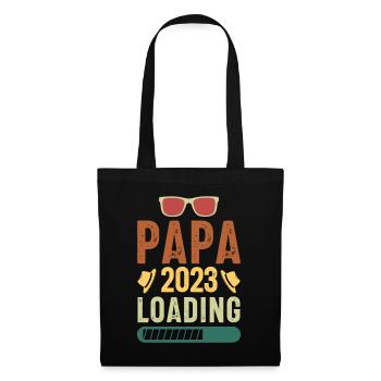 Papa 2023 Loading - Stoffbeutel - Schwarz - Vorne