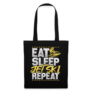 Jet Ski Eat Sleep Repeat Water Sports Hobby Jet Ski - Tote Bag - black - Front