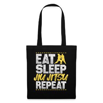 Jiu Jitsu Eat Sleep Repeat Martial Arts Jiu Jitsu - Tote Bag - black - Front