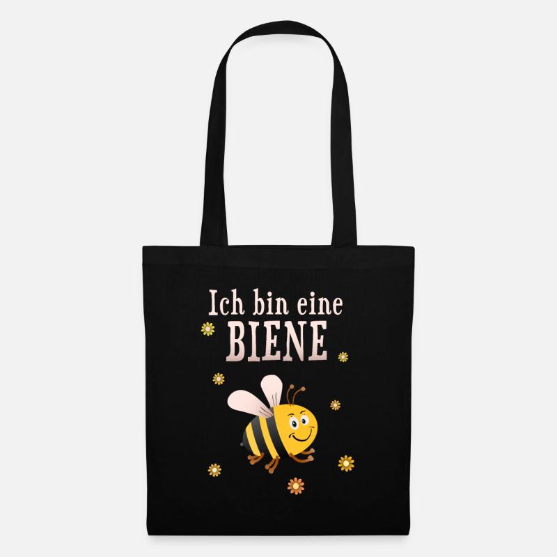 Ich bin eine Biene - Stoffbeutel - Schwarz