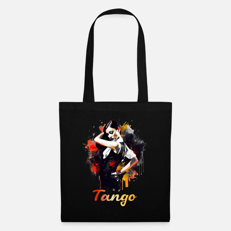 Tango Tanz für einen Tango Tänzer Tänzerinnen - Stoffbeutel - Schwarz