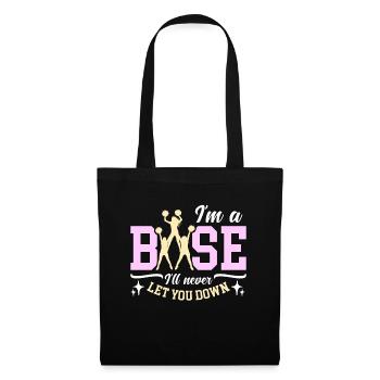 Cheerleading I'm Base I'll Never Let You Gymnastic - Stoffbeutel - Schwarz - Vorne