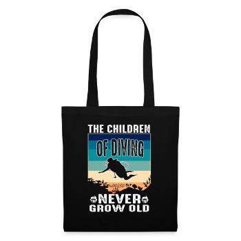 C’est ma thérapie - T-shirt de plongée sous-marine - Sac en tissu - noir - Devant