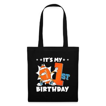 It's My 1st Birthday American Football - Tote Bag - black - Front