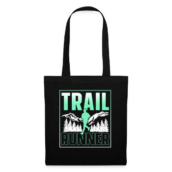 Course de trail Course Course en sentier - Sac en tissu - noir - Devant