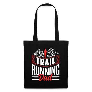 Trail Running Papa Runner Trail Running Race - Tote Bag - black - Front