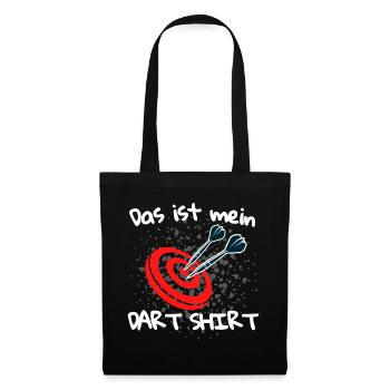 Das ist mein Dart Shirt! Dart Dartspieler Darts - Stoffbeutel - Schwarz - Vorne