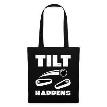 Tilt Happens - Pinball - Tote Bag - black - Front