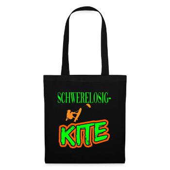 Schwerelosigkeit Kitesurfen Kiten für Kiter - Stoffbeutel - Schwarz - Vorne
