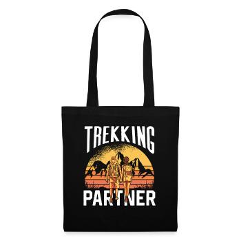Trekking Couple Couple Randonneurs - Sac en tissu - noir - Devant