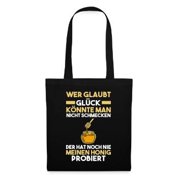 Bienenzüchter Imker Biene Bienen - Stoffbeutel - Schwarz - Vorne