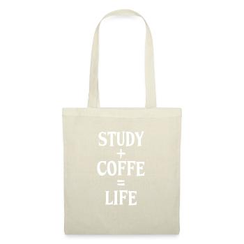 Étude et café - Sac en tissu - nature - Devant