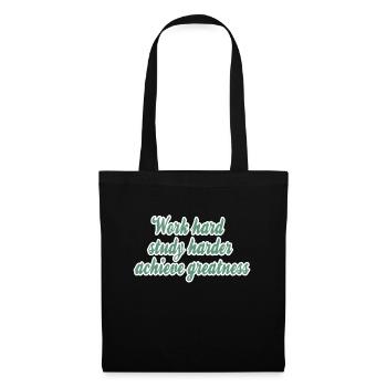 Success Motivation Saying - Tote Bag - black - Front