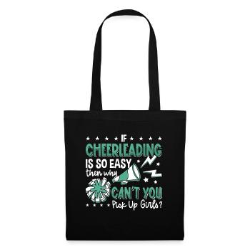 Si le cheerleading est si facile cheerleading Cheerleader d’équipe - Sac en tissu - noir - Devant