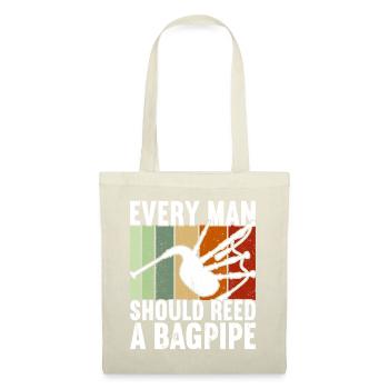 Cornemuse Cornemuse Ecosse Bagpiper - Sac en tissu - nature - Devant