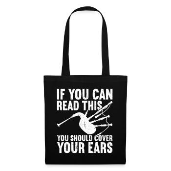 Bagpipe Bagpiper Bagpipes - Tote Bag - black - Front
