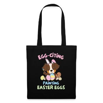 cute dogs at Easter Australian Shepherd - Tote Bag - black - Front