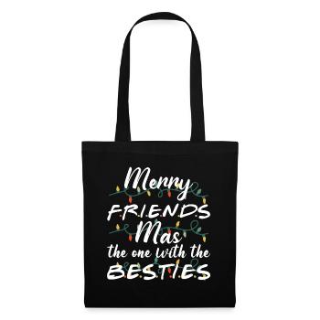 Merry Friends Mas celui avec le meilleur - Sac en tissu - noir - Devant