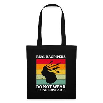 Bagpipes for pipers and Scots - Tote Bag - black - Front