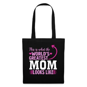 This is what the best mom in the world looks like - Mother's Day - Tote Bag - black - Front