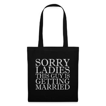 Sorry Ladies This Guy Gets Married - Gay - Tote Bag - black - Front