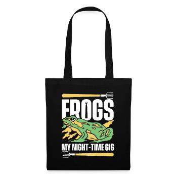 Frogs My Night Time Gig Tadpole Tree Frog - Tote Bag - black - Front