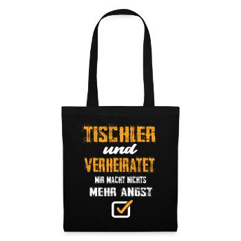 Tischler - Stoffbeutel - Schwarz - Vorne