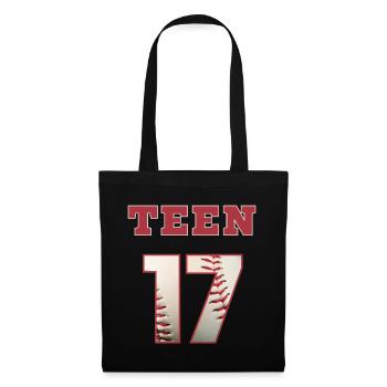 Baseball TEEN 17 - Tote Bag - black - Front