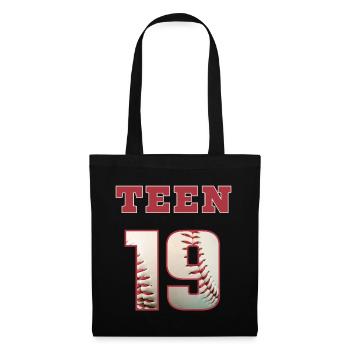 Baseball TEEN 19 - Tote Bag - black - Front