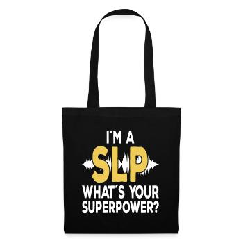 SLP Speechie Speech Language Pathologist - Tote Bag - black - Front