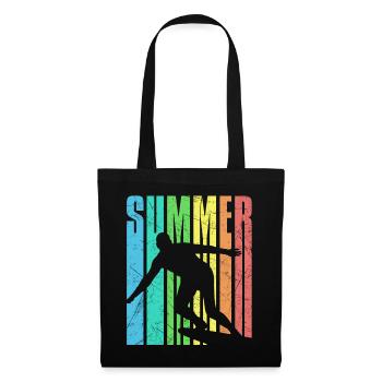 Summer surfin vintage look - Tote Bag - black - Front
