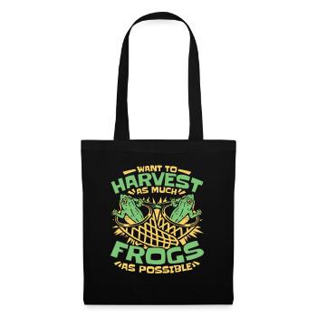 Want To Harvest As Much Frogs As Possible Frog - Tote Bag - black - Front