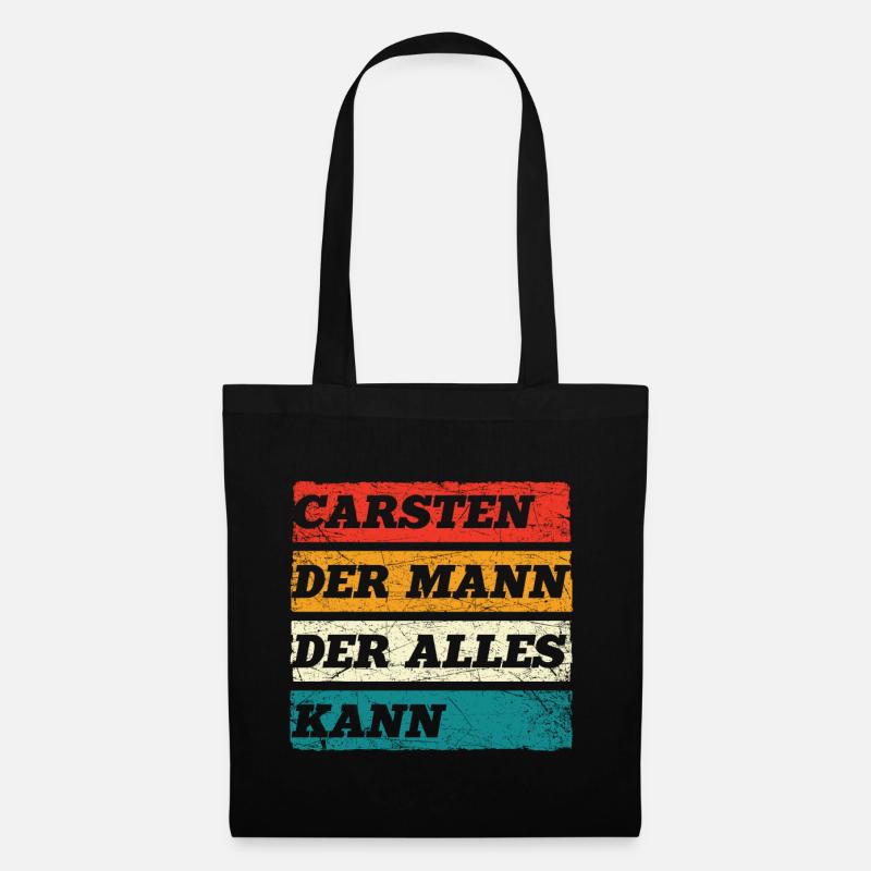 Carsten Der Mann Der Alles Kann Vorname Carsten - Stoffbeutel - Schwarz