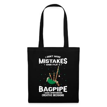 Conception de cornemuse pour Scotland Pride et cornemuse - Sac en tissu - noir - Devant