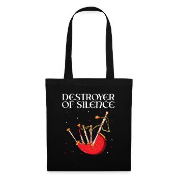 Scotsman Quote for Bagpipe Musician and Bagpipes - Tote Bag - black - Front