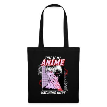 This Is My Anime Watching Shirt I Kawaii Otaku - Stoffbeutel - Schwarz - Vorne