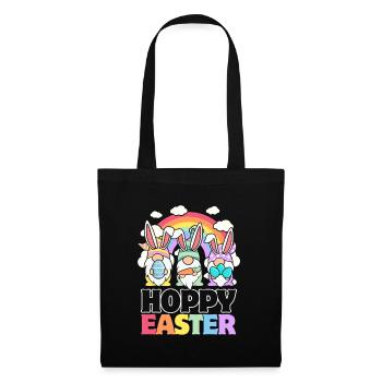 Hoppy Easter - Wichtel-Ostereier - Stoffbeutel - Schwarz - Vorne