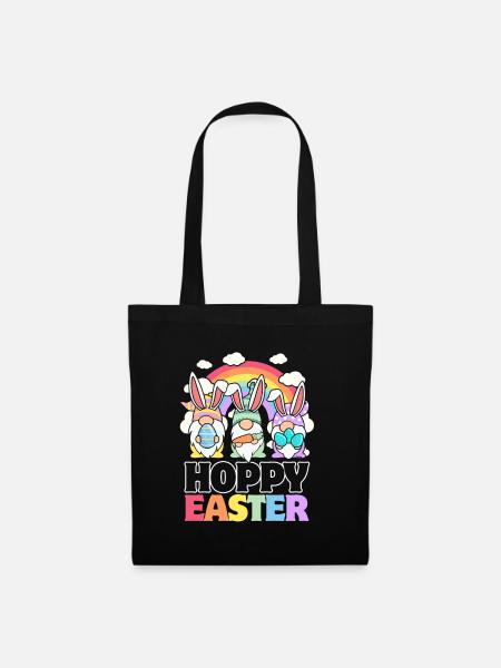 Hoppy Easter - Wichtel-Ostereier - Stoffbeutel - Schwarz
