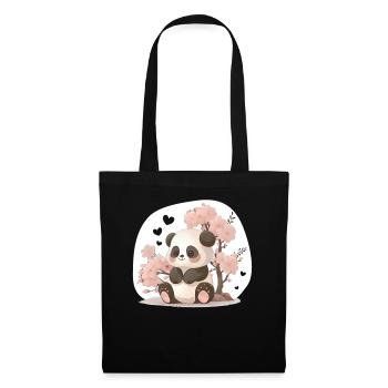Panda cute animals for kids Kawaii pandas bears - Tote Bag - black - Front