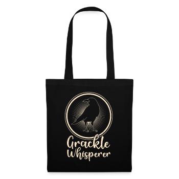 Blackbird Grackle Bird Design pour les ornithologues amateurs - Sac en tissu - noir - Devant