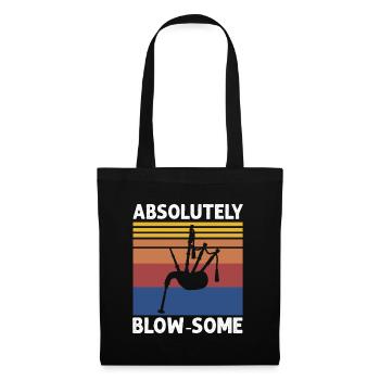 Scotsman Quote for Bagpipe Musician and Bagpipes - Tote Bag - black - Front