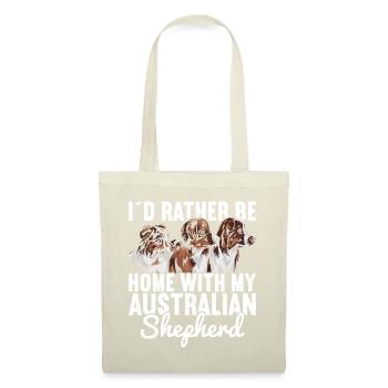 Australischer Schäferhund - Stoffbeutel - Natur - Vorne