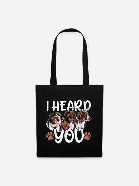 Chien de berger australien - Sac en tissu - noir