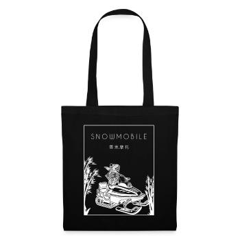 Snowmobile Chinese Hanzi Snowmobile Driver - Tote Bag - black - Front