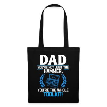 Papa you're not just awesome - Father's Day idea - Tote Bag - black - Front