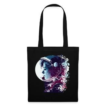 Astronaut Woman Space Astronomy Aerospace Lover - Tote Bag - black - Front