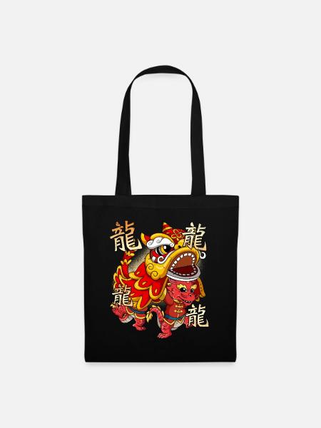 Year of the Dragon Lunar New Year Chinese - Tote Bag - black