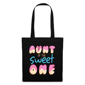 Aunt of Sweet One First Birthday Party Matching - Tote Bag - black - Front
