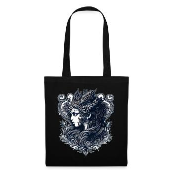 Grec Verseau Déesse signe du zodiaque Astrologique Sy - Sac en tissu - noir - Devant