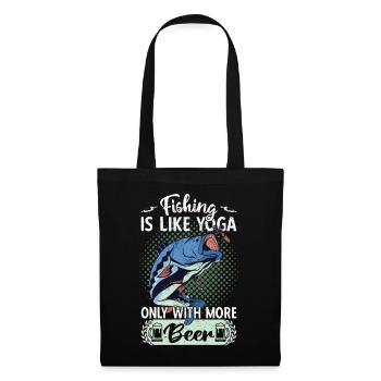 Pêche Pêcheurs Pêcheurs Pêche Pêche Dicton - Sac en tissu - noir - Devant